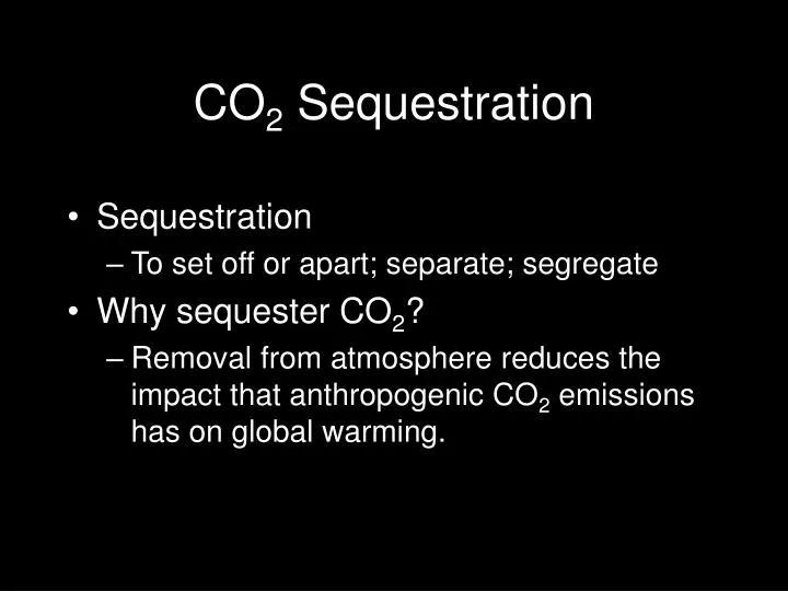 co 2 sequestration n.