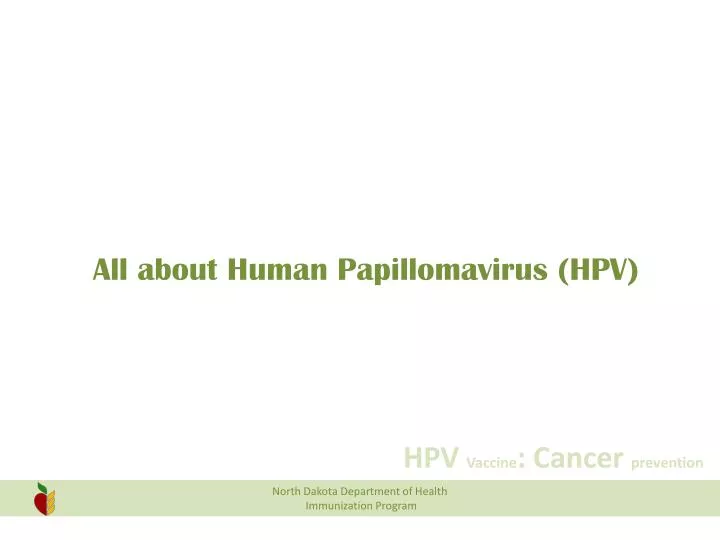 humán papillomavírus diagnózis ppt)