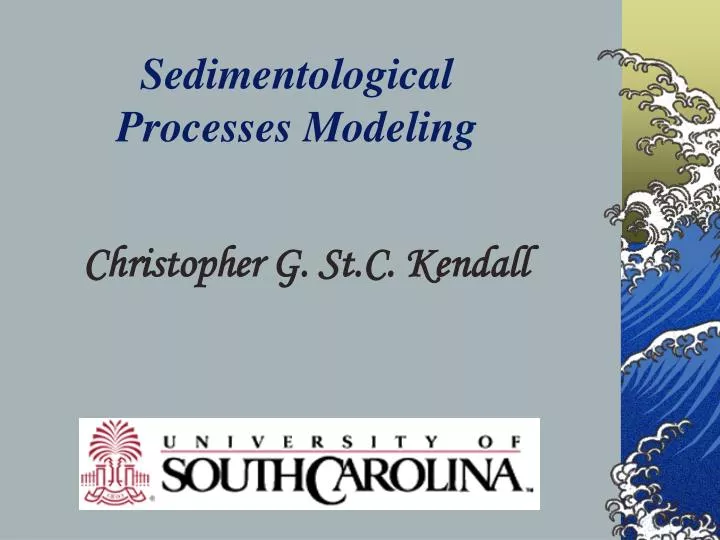 sedimentological processes modeling n.
