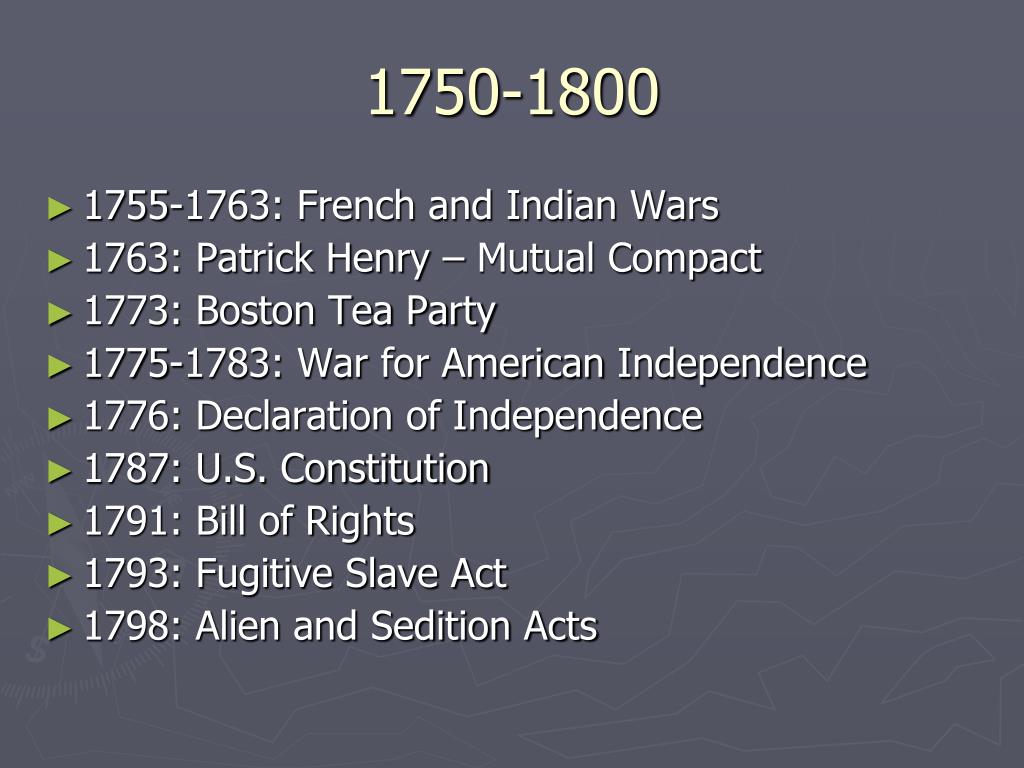 PPT Significant Events In Early American History through 1800 ppt-significant-events-in-early-american-history-through-1800