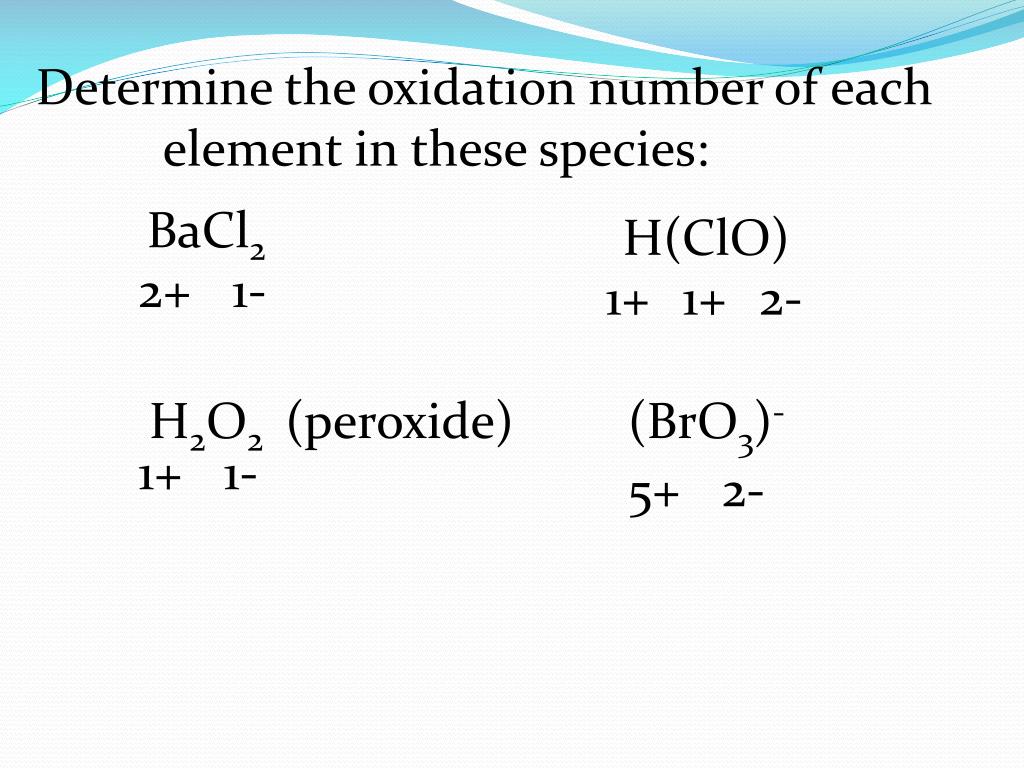 PPT - Rules for assigning Oxidation numbers: PowerPoint ...