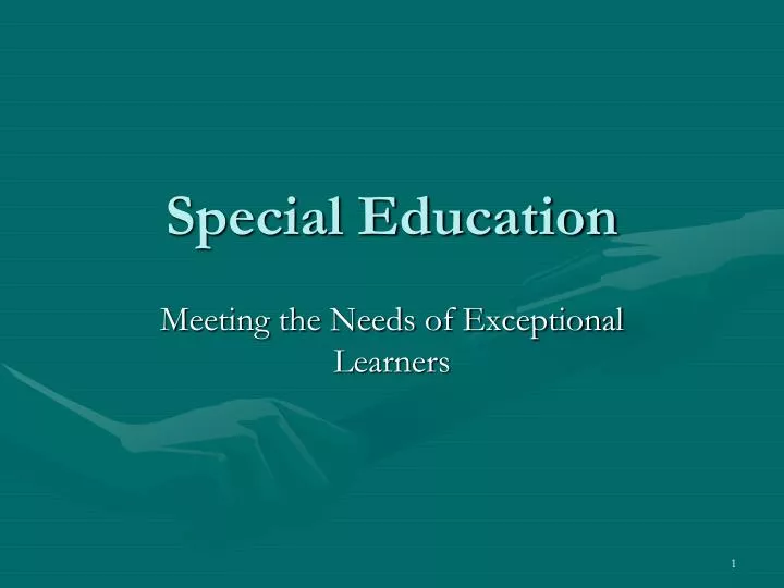 special education powerpoint presentation