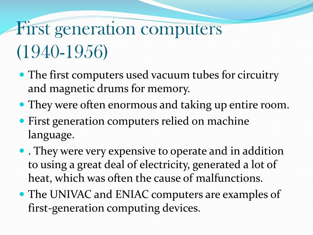 first generation computer essay