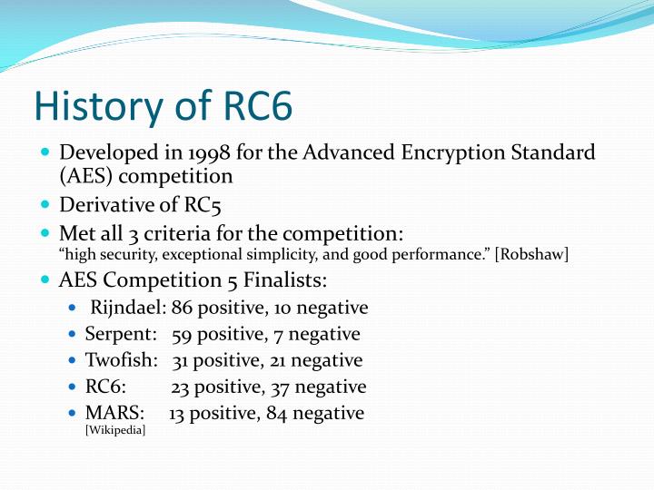 PPT - Analysis of RC6 Symmetric Encryption Algorithm PowerPoint ...
