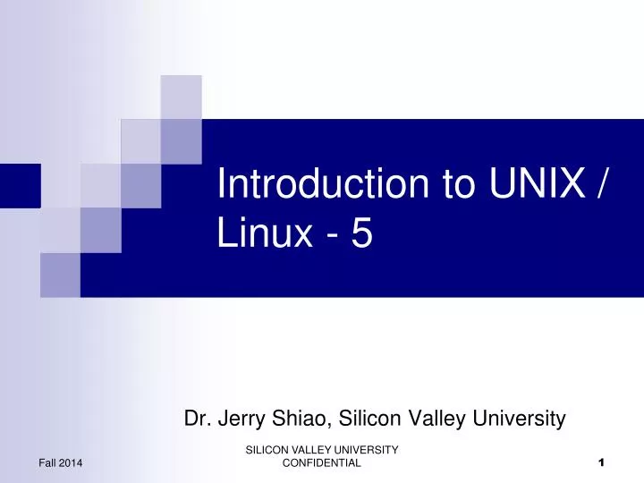 Unix/linux Presentation PPT - Introduction to UNIX / Linux - 5 PowerPoint Presentation, free ...