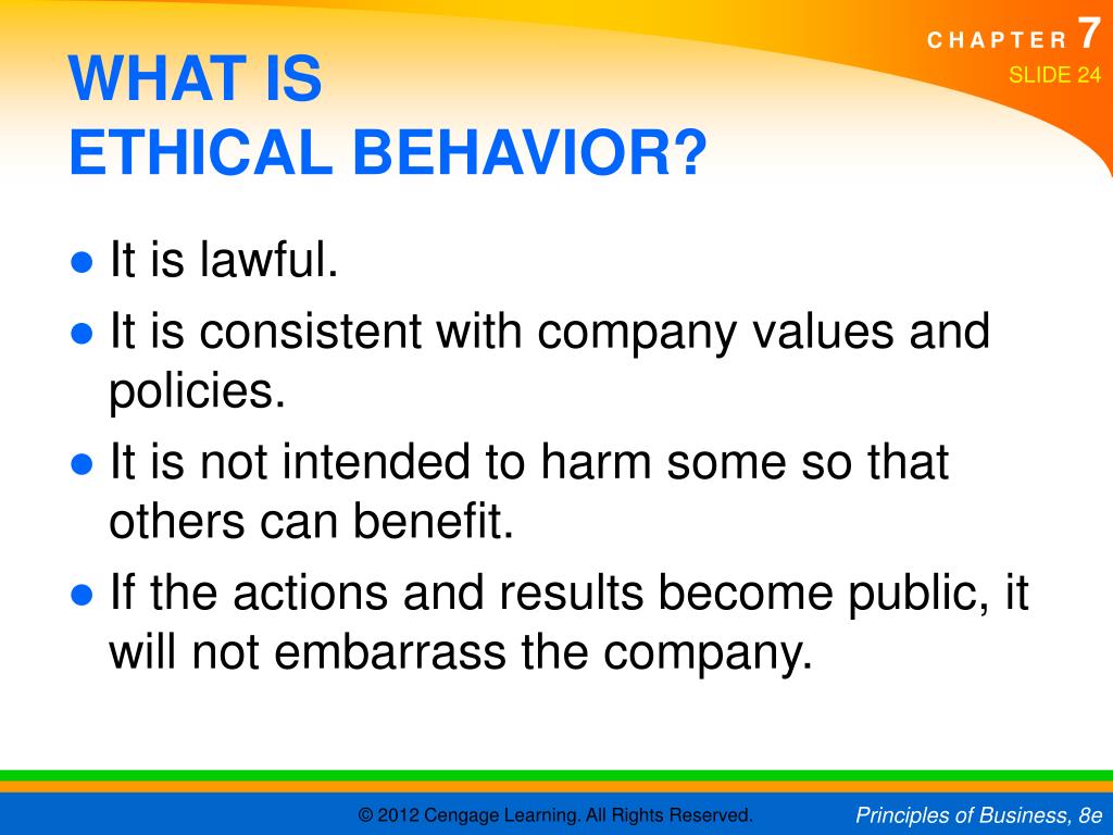 One Of The Keys To Ethical Business Behavior Is: PPT - 7-1 Management Functions and Styles 7-2 Leadership 7-3 Ethical