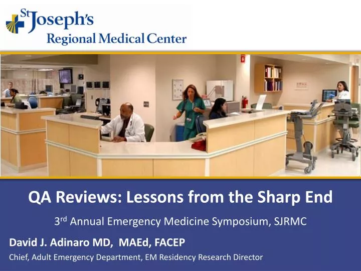 PPT - QA Reviews: Lessons from the Sharp End PowerPoint Presentation ...