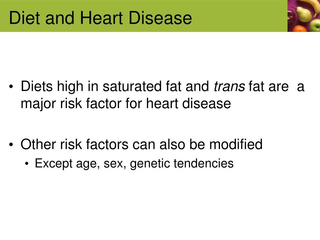 PPT - Nutrition and Heart Disease PowerPoint Presentation, free ...