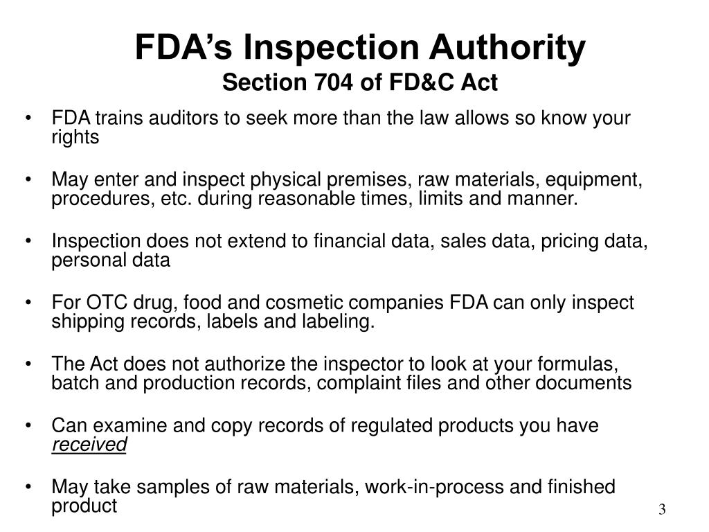 Fda Inspection Process Flow Chart