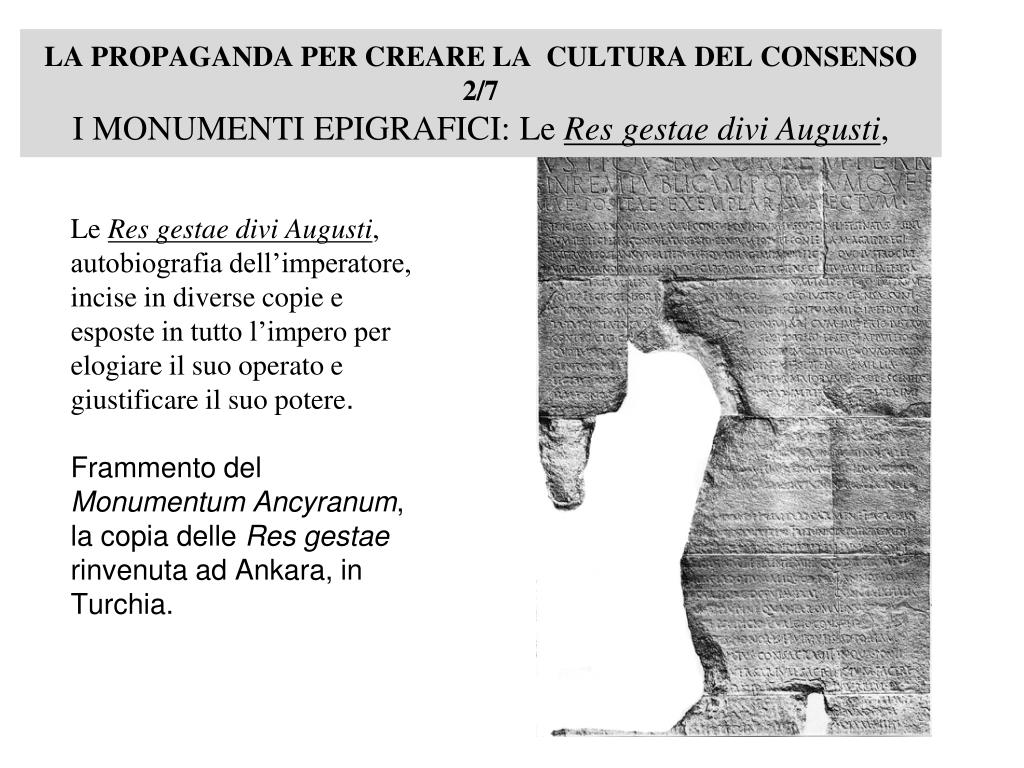 Le Res Gestae Del Secondo Romolo