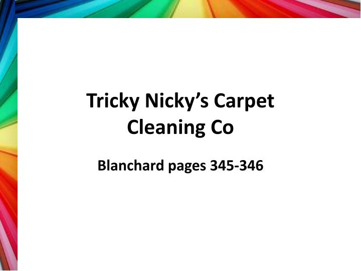 nickys carpet cleaning