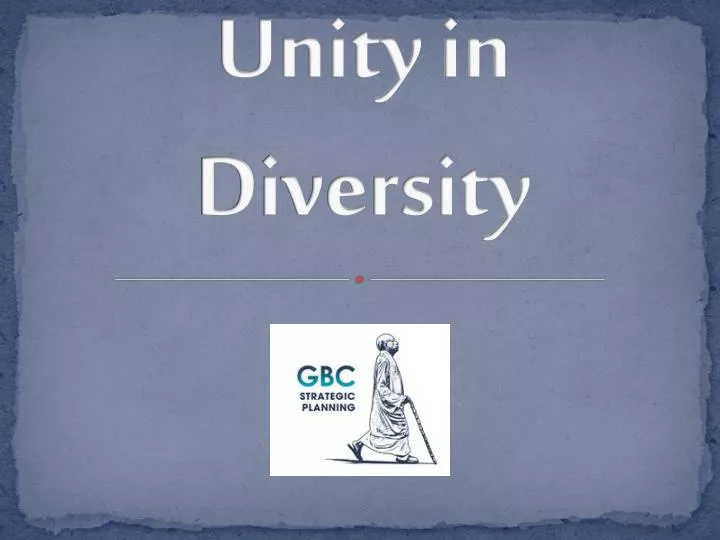 unity in diversity ppt presentation free download