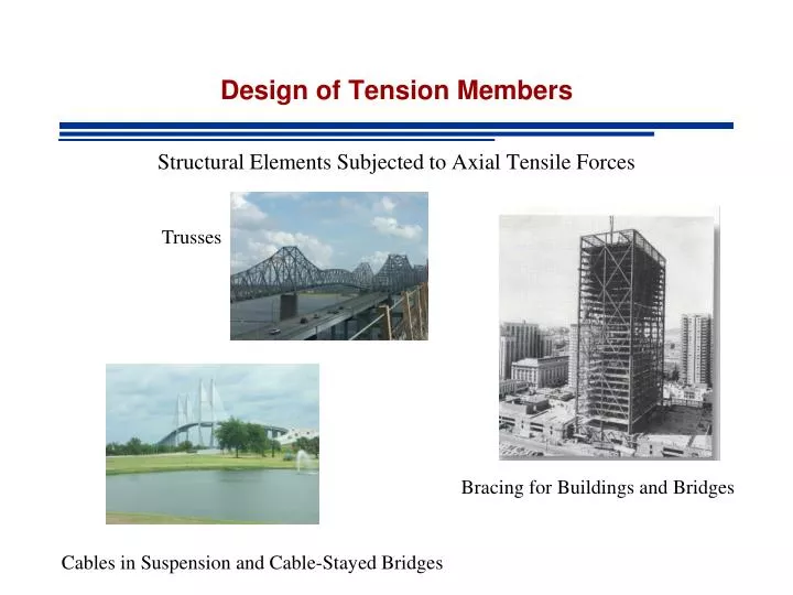 design of tension members n.