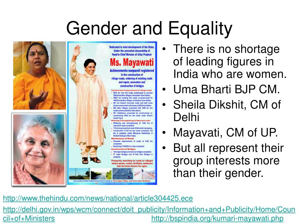 presentation on gender equality in india