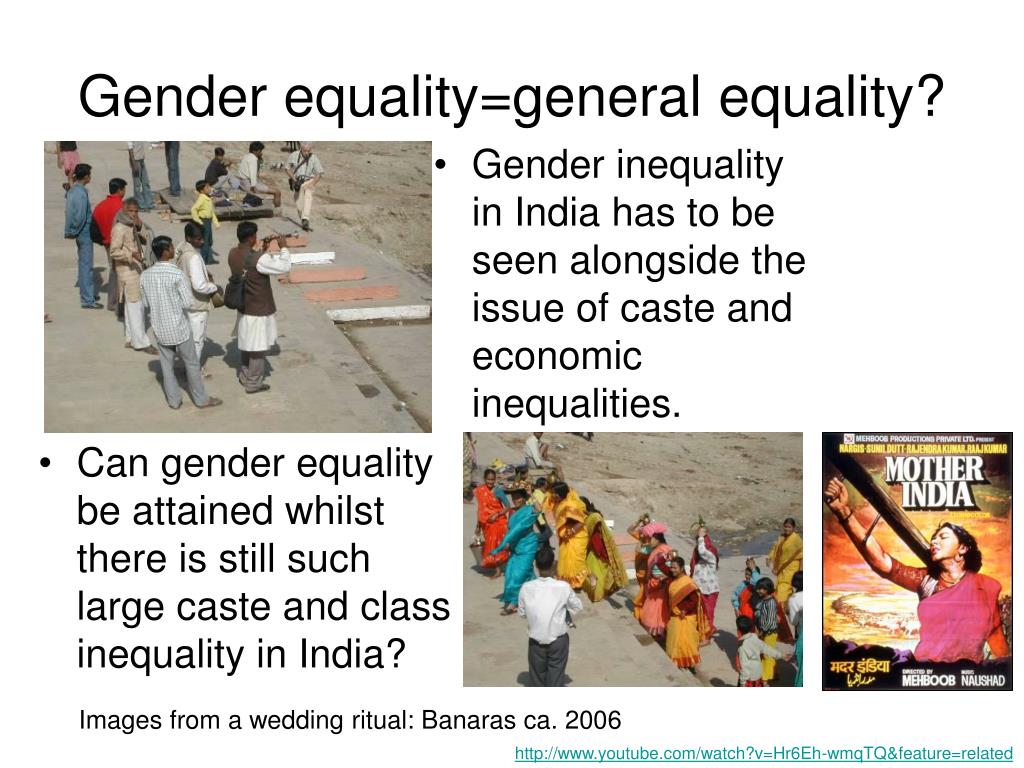 presentation on gender equality in india