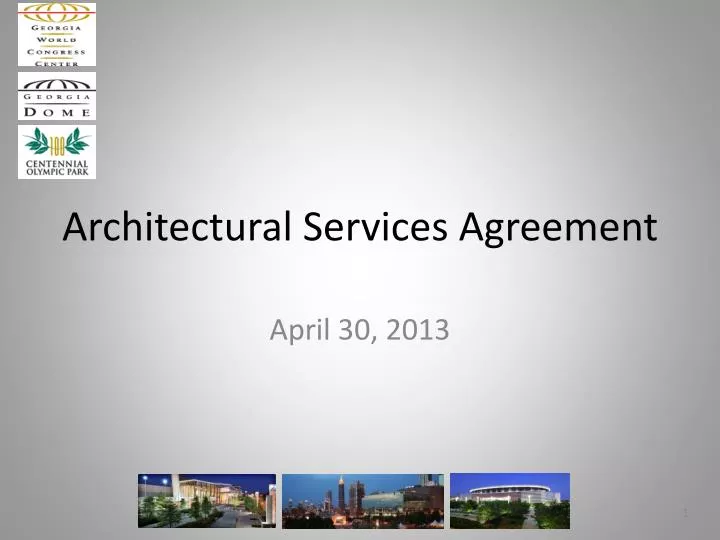 architectural services agreement n.