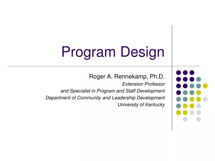 program design ppt