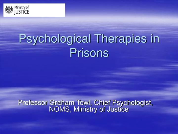 psychological therapies in prisons n.