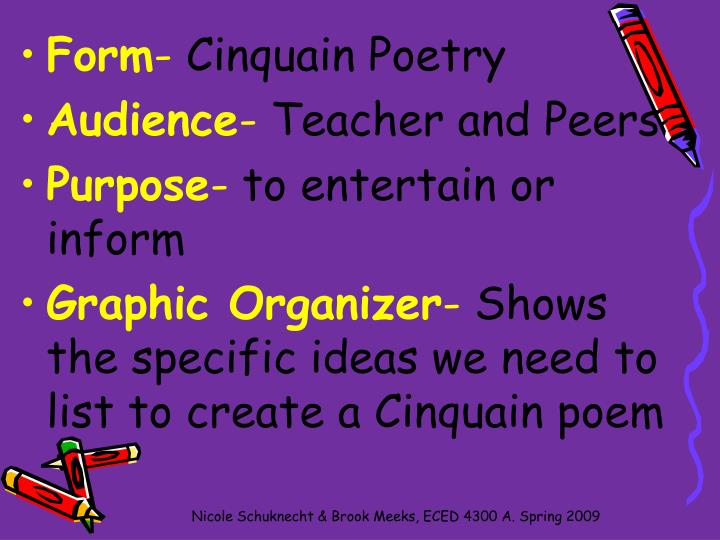 specific purpose to inform my audience Chapter 14: speaking to inform selection of informative topics specific purpose: to inform my audience on the reasons people become vegetarians. specific purpose to inform my audience Chapter 14: speaking to inform selection of informative topics specific purpose: to inform my audience on the reasons people become vegetarians.
