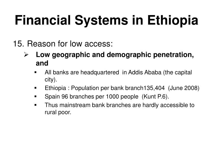 article review on financial market in ethiopia