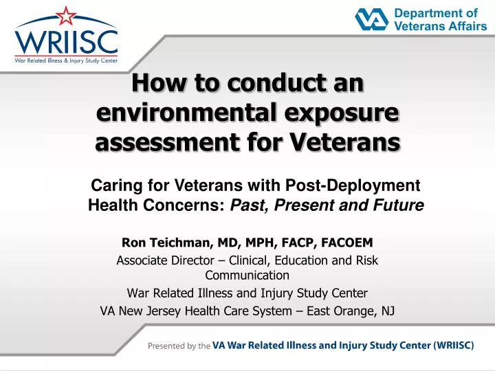 how to conduct an environmental exposure assessment for veterans n.