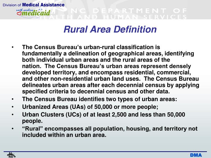 Rural Area Definition Geography