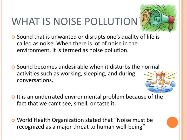 presentation about noise pollution