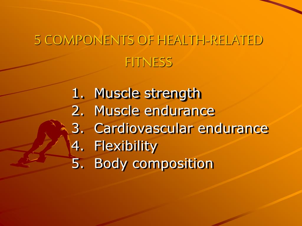 4 Health Related Fitness Components