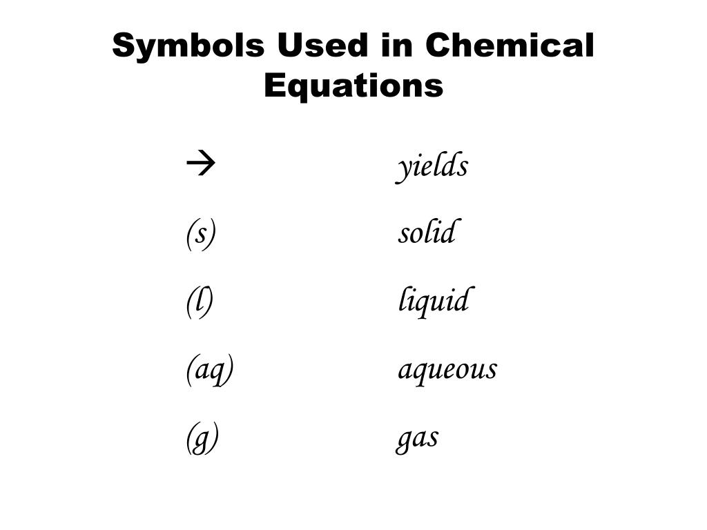 PPT Chemistry Chapter 8 Chemical Equations PowerPoint Presentation 
