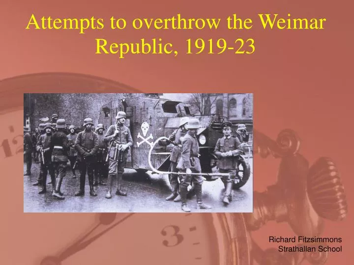 The Weimar Republic Failed As A Result