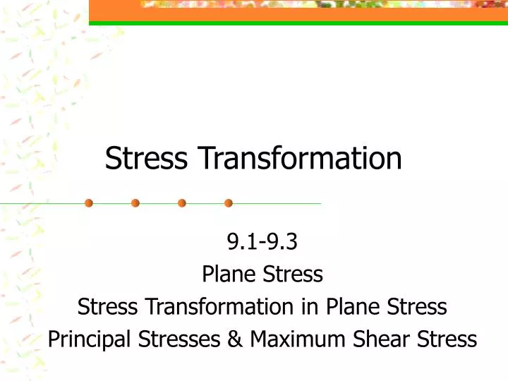 PPT - Stress Transformation PowerPoint Presentation, Free Download - ID ...