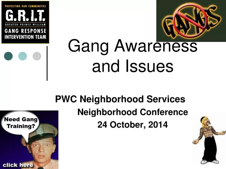 gang awareness and issues n.