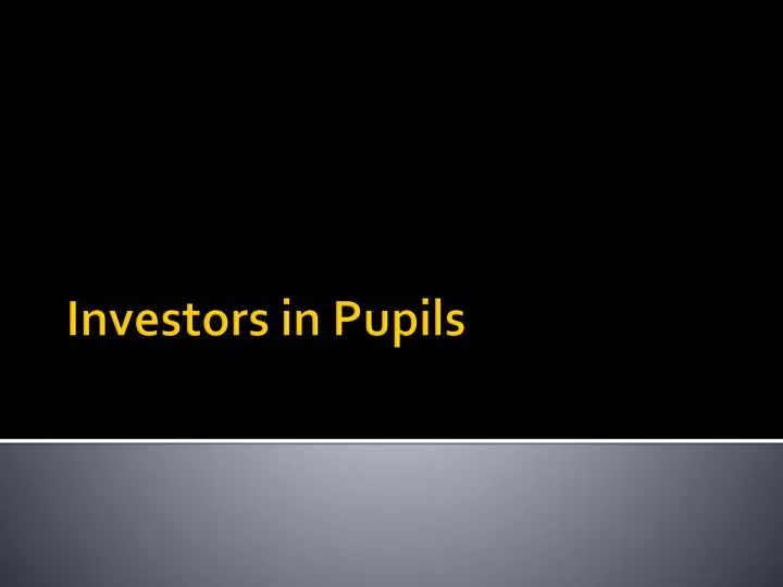 investors in pupils n.