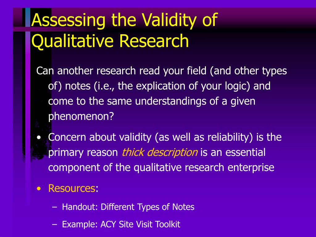 qualitative research internal and external validity