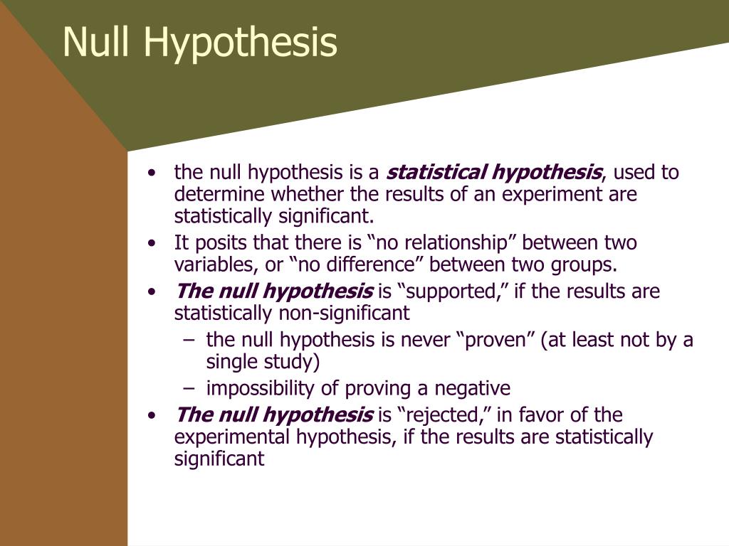 ho and ha hypothesis in research