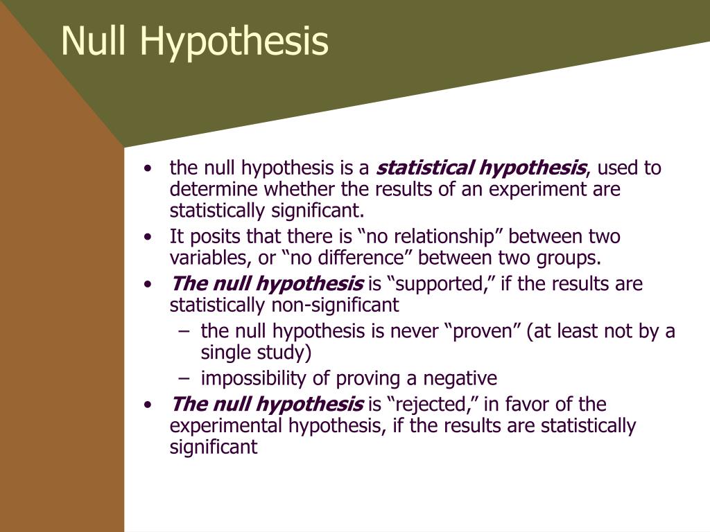 ho hypothesis meaning