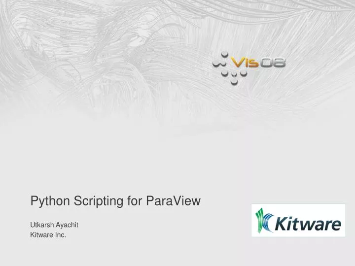 paraview python tutorial paraview python tutorial