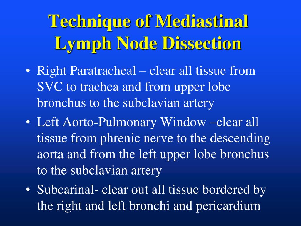 Ppt Vats Mediastinal Lymph Node Dissection Aats Focus On Lung Cancer