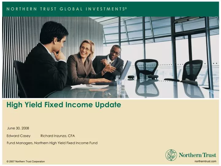 high yield fixed income update n.