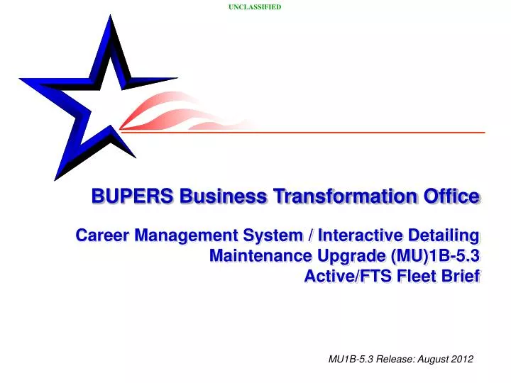 Ppt Bupers Business Transformation Office Career Management