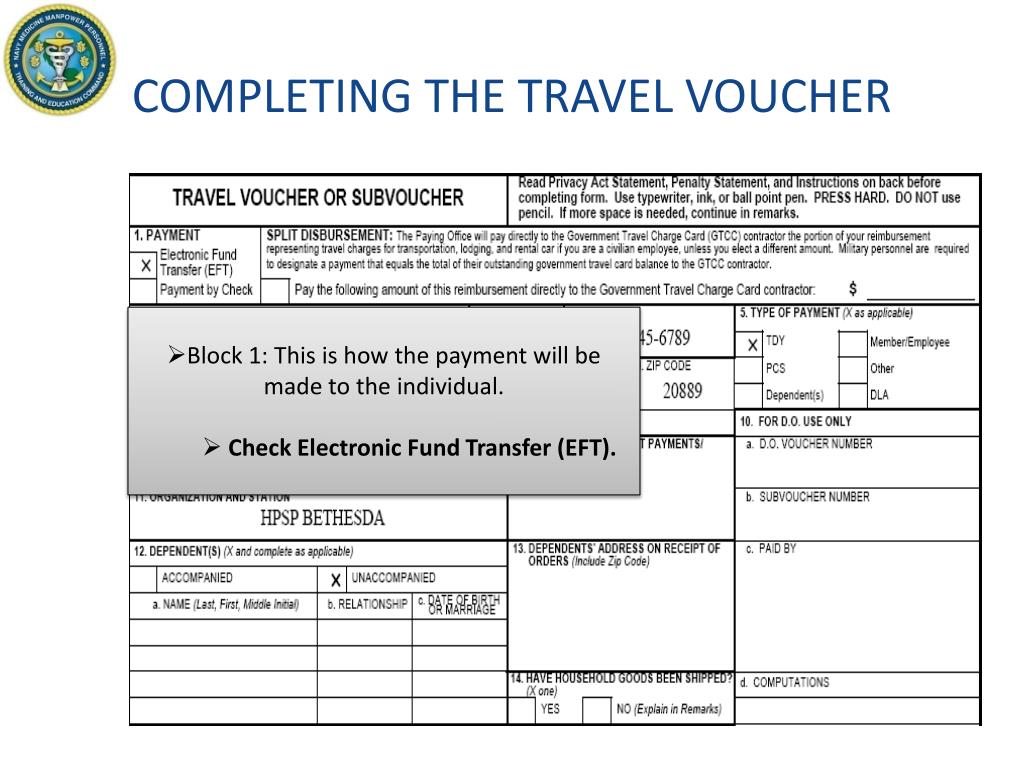 act travel voucher