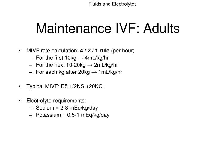 PPT Fluids and Electrolytes PowerPoint Presentation ID6595215