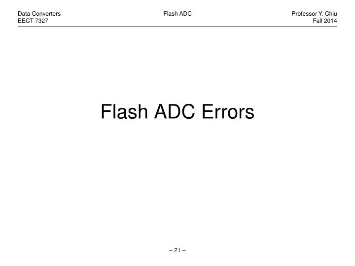 PPT - Flash ADC PowerPoint Presentation - ID:6595480