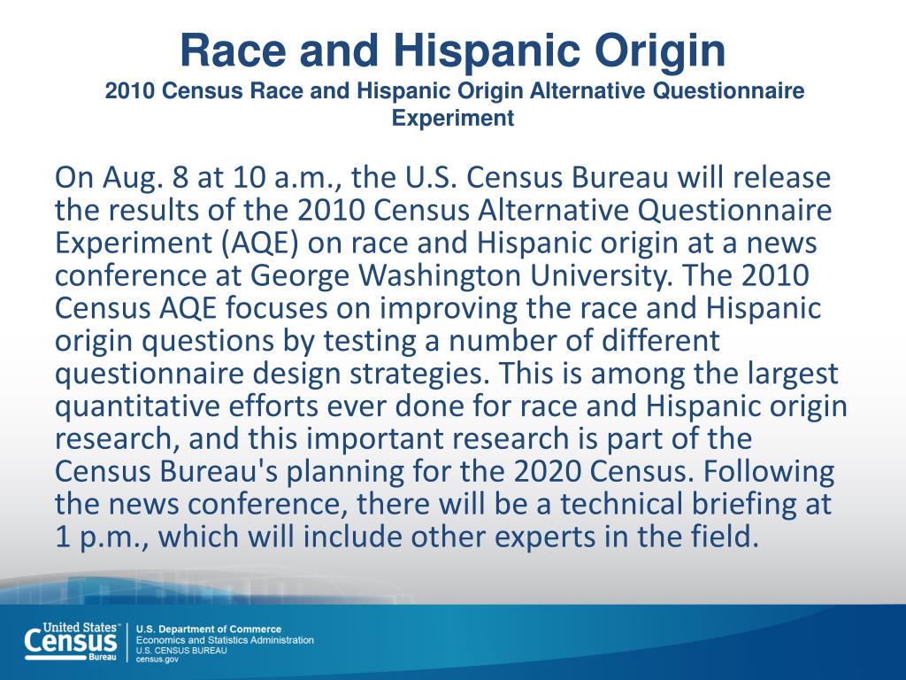 Hispanic Census Question PPT - Regional Data Dissemination Update 2014 & Census Test PowerPoint ...