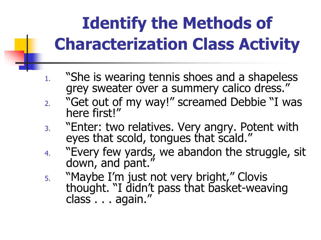 Ppt Characterization Notes Right Side Powerpoint Presentation Free