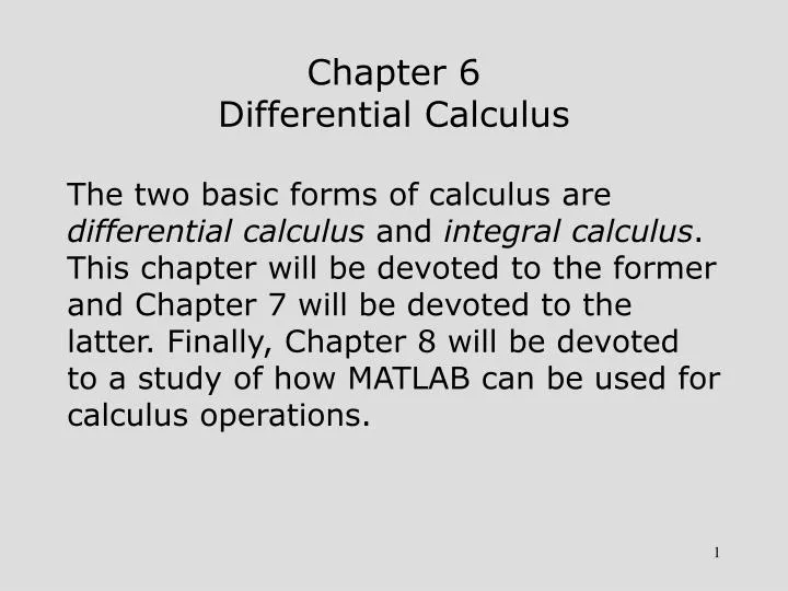 applications differential calculus ppt applications differential calculus ppt