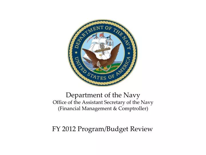 PPT - Department of the Navy Office of the Assistant Secretary of the ...