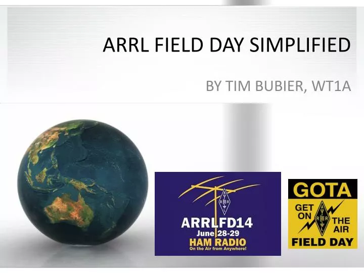 PPT ARRL FIELD DAY SIMPLIFIED PowerPoint Presentation, free download