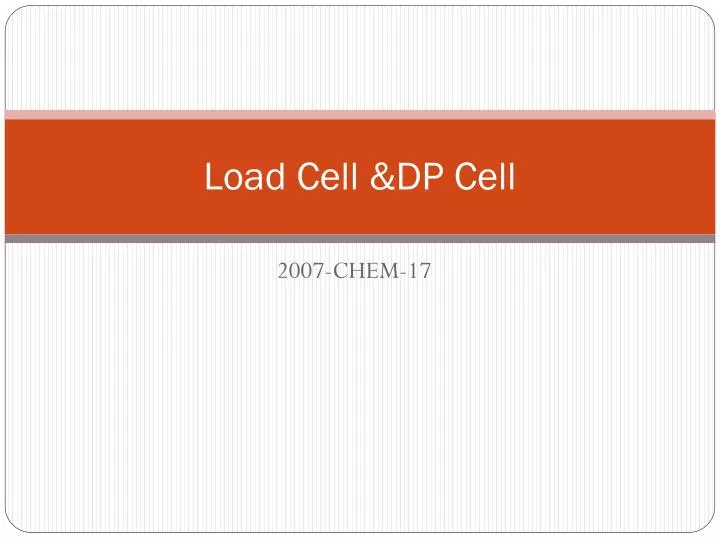 load cell dp cell n.