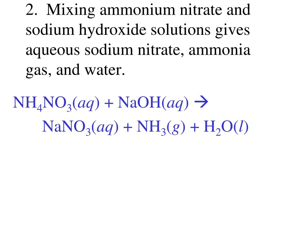 potassium acetate and ammonium nitrate precipitate